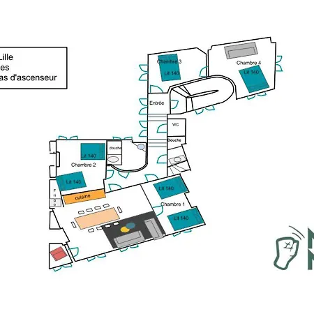 Nocnoc-grand Place-la Perle 公寓 里尔